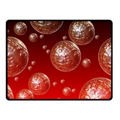 Background Red Blow Balls Deco Double Sided Fleece Blanket (small)  by Nexatart