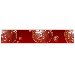 Background Red Blow Balls Deco Flano Scarf (large)