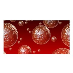 Background Red Blow Balls Deco Satin Shawl by Nexatart