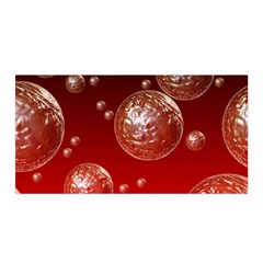 Background Red Blow Balls Deco Satin Wrap by Nexatart