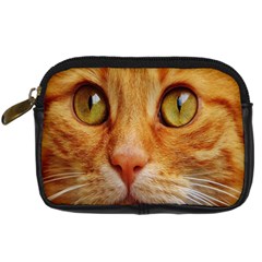 Cat Red Cute Mackerel Tiger Sweet Digital Camera Cases by Nexatart