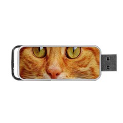 Cat Red Cute Mackerel Tiger Sweet Portable Usb Flash (one Side) by Nexatart