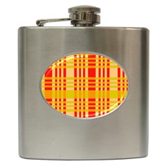 Check Pattern Hip Flask (6 Oz) by Nexatart