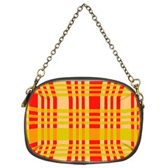 Check Pattern Chain Purses (two Sides) 