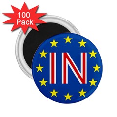 Britain Eu Remain 2 25  Magnets (100 Pack)  by Nexatart