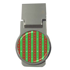 Christmas Tree Background Money Clips (round) 