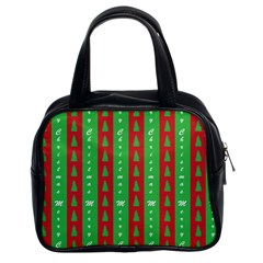 Christmas Tree Background Classic Handbags (2 Sides) by Nexatart