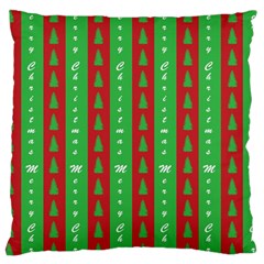 Christmas Tree Background Large Cushion Case (one Side)