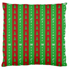 Christmas Tree Background Large Flano Cushion Case (two Sides) by Nexatart