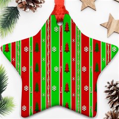 Christmas Paper Pattern Ornament (star) by Nexatart