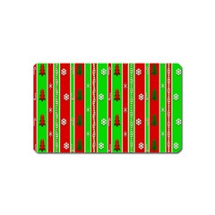 Christmas Paper Pattern Magnet (name Card) by Nexatart