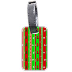 Christmas Paper Pattern Luggage Tags (two Sides)