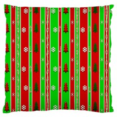 Christmas Paper Pattern Large Cushion Case (one Side)