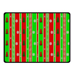 Christmas Paper Pattern Double Sided Fleece Blanket (small)  by Nexatart