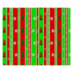 Christmas Paper Pattern Double Sided Flano Blanket (small)  by Nexatart