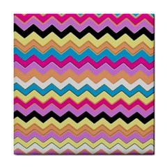 Chevrons Pattern Art Background Tile Coasters