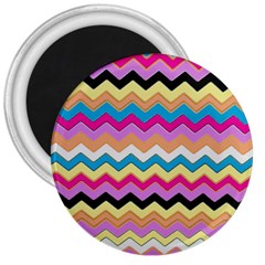 Chevrons Pattern Art Background 3  Magnets