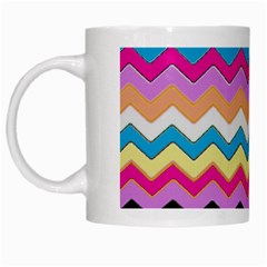 Chevrons Pattern Art Background White Mugs