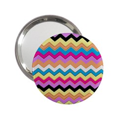 Chevrons Pattern Art Background 2.25  Handbag Mirrors