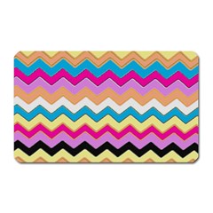 Chevrons Pattern Art Background Magnet (Rectangular)