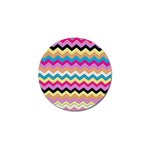 Chevrons Pattern Art Background Golf Ball Marker (10 pack) Front