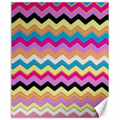 Chevrons Pattern Art Background Canvas 8  x 10 