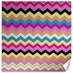 Chevrons Pattern Art Background Canvas 12  x 12  