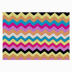 Chevrons Pattern Art Background Large Glasses Cloth by Nexatart