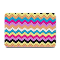 Chevrons Pattern Art Background Small Doormat 