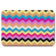 Chevrons Pattern Art Background Large Doormat 