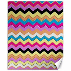 Chevrons Pattern Art Background Canvas 11  x 14  