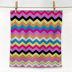 Chevrons Pattern Art Background Face Towel