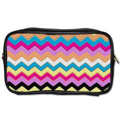 Chevrons Pattern Art Background Toiletries Bags