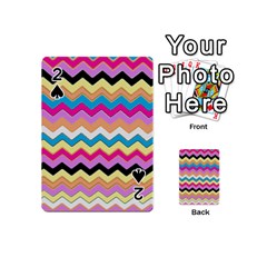 Chevrons Pattern Art Background Playing Cards 54 (Mini) 