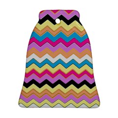 Chevrons Pattern Art Background Bell Ornament (Two Sides)