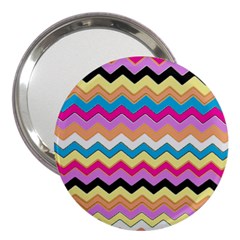 Chevrons Pattern Art Background 3  Handbag Mirrors