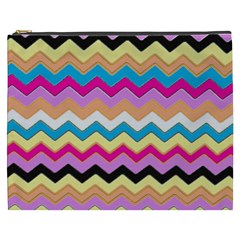 Chevrons Pattern Art Background Cosmetic Bag (XXXL) 