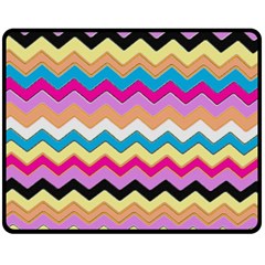 Chevrons Pattern Art Background Double Sided Fleece Blanket (Medium) 