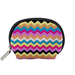 Chevrons Pattern Art Background Accessory Pouches (Small) 