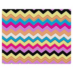 Chevrons Pattern Art Background Double Sided Flano Blanket (Medium) 