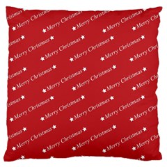 Christmas Paper Background Greeting Standard Flano Cushion Case (two Sides) by Nexatart