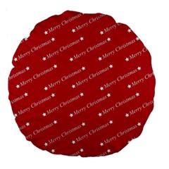 Christmas Paper Background Greeting Large 18  Premium Flano Round Cushions by Nexatart