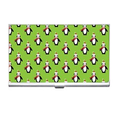 Christmas Penguin Penguins Cute Business Card Holders by Nexatart