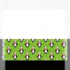 Christmas Penguin Penguins Cute Rectangular Jigsaw Puzzl by Nexatart