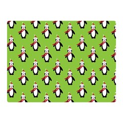 Christmas Penguin Penguins Cute Double Sided Flano Blanket (mini)  by Nexatart