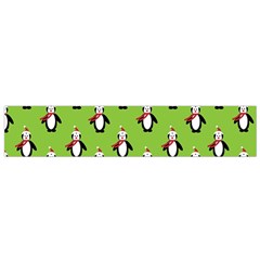 Christmas Penguin Penguins Cute Flano Scarf (small) by Nexatart