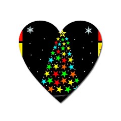 Christmas Time Heart Magnet