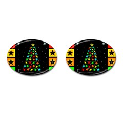 Christmas Time Cufflinks (oval) by Nexatart