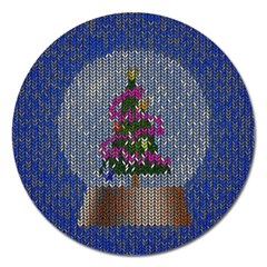 Christmas Snow Magnet 5  (round)