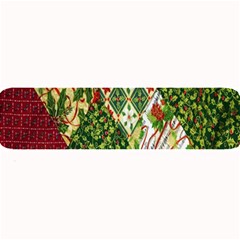 Christmas Quilt Background Large Bar Mats by Nexatart